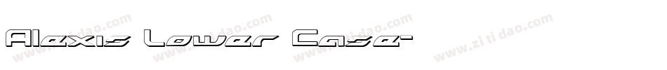 Alexis Lower Case字体转换